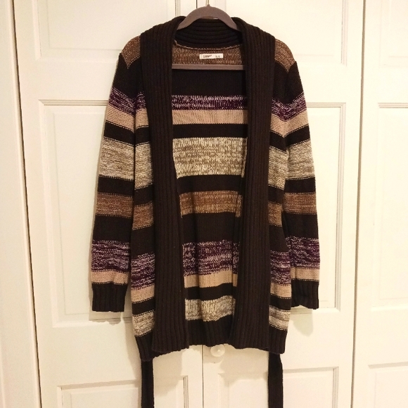 Old Navy Sweaters - Vintage Old Navy striped multi- colored cardigan